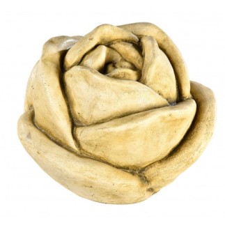 Rose en pierre ton vieilli 26 cm - HAIRIE GRANDON