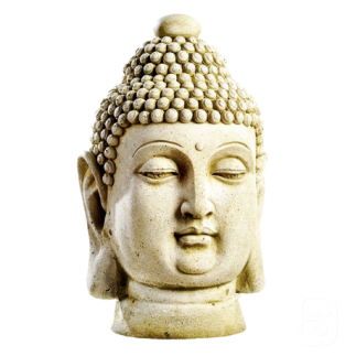 Statue Tête de Bouddha - H 42cm - HAIRIE GRANDON