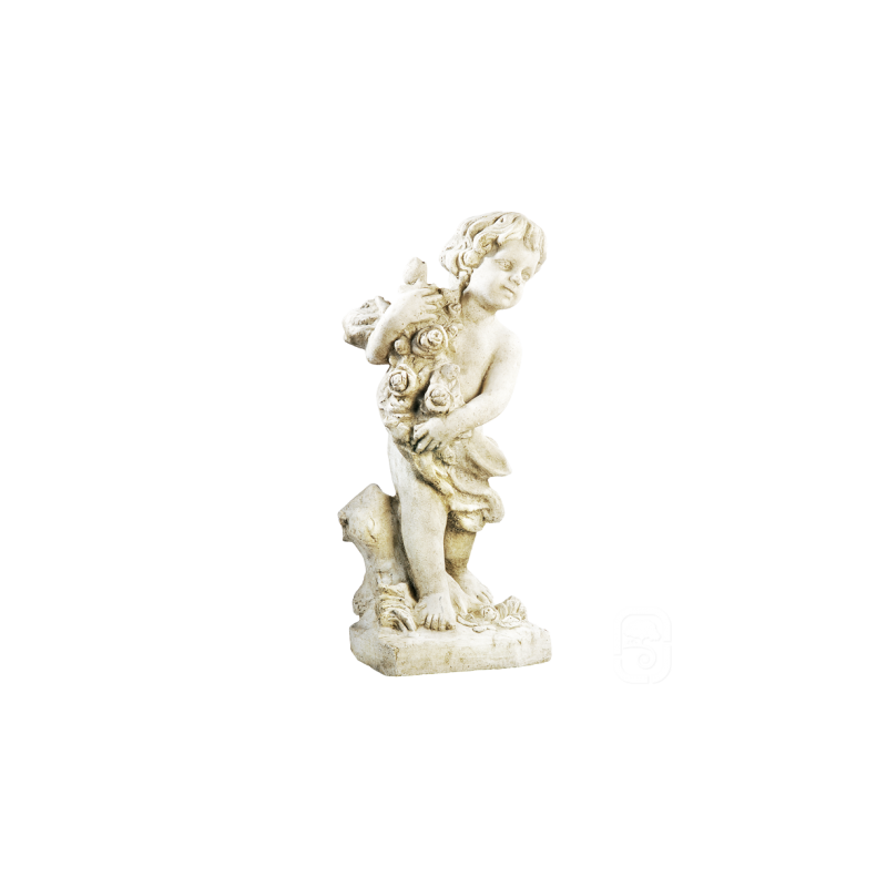 Enfant aux roses - H 65 cm - HAIRIE GRANDON