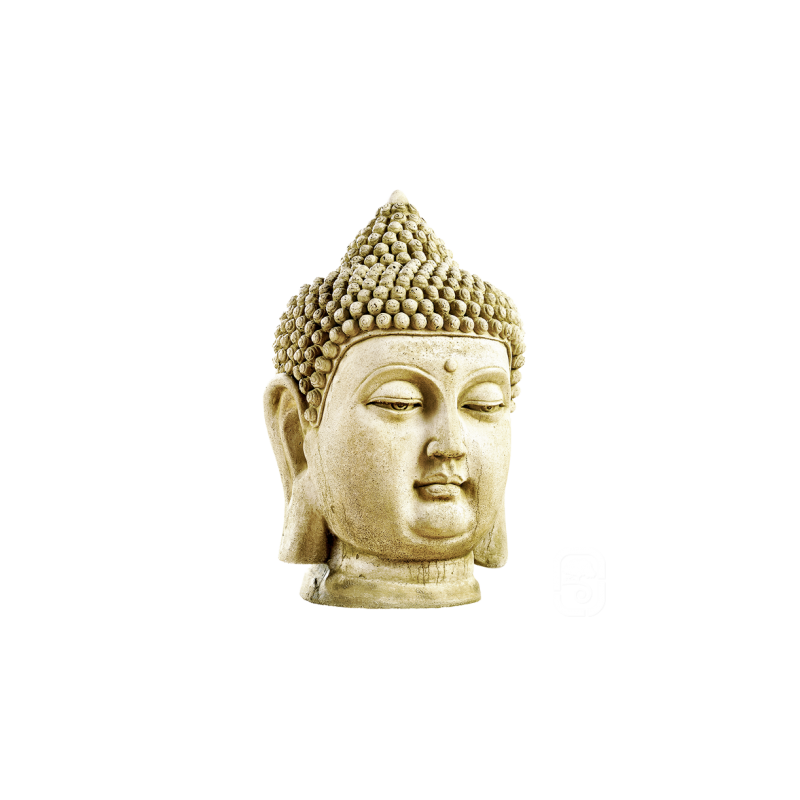 Grande Statue Tête de Bouddha - H 60cm - HAIRIE GRANDON
