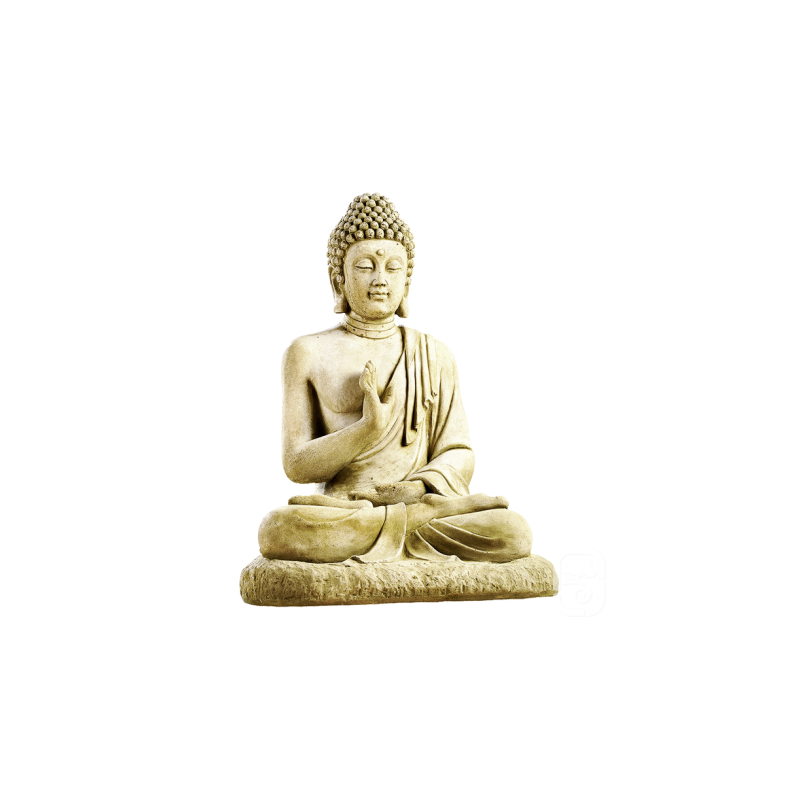 Statue Bouddha assis - H 80cm - HAIRIE GRANDON