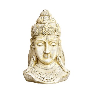 Buste deesse shiva 82 cm ton ciré vieilli - HAIRIE GRANDON