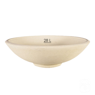 Coupe 65 béton pressé blanc - Ø 65 cm - HAIRIE GRANDON