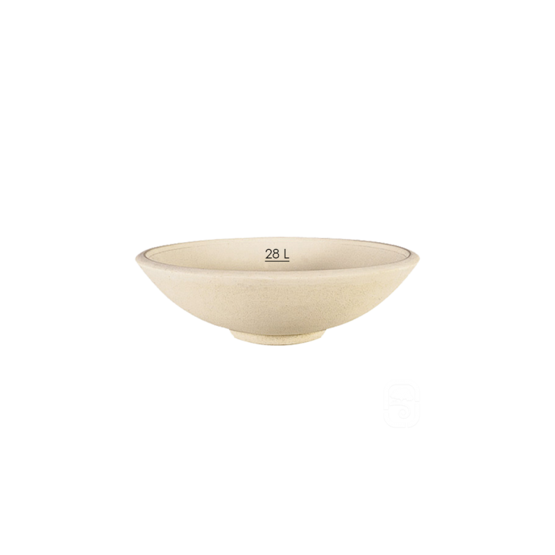 Coupe 65 béton pressé blanc - Ø 65 cm - HAIRIE GRANDON