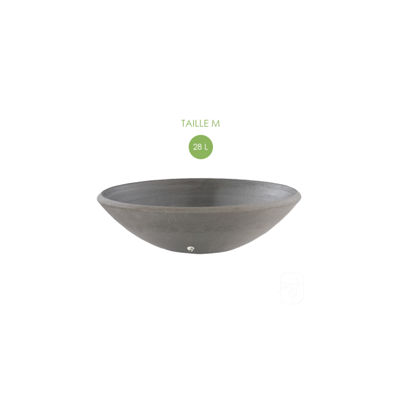 Vasque aquatique 65 anthracite - Ø 65 cm - HAIRIE GRANDON