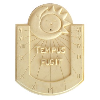 Cadran Solaire Tempus Fugit En Pierre Ton Vieilli - HAIRIE GRANDON