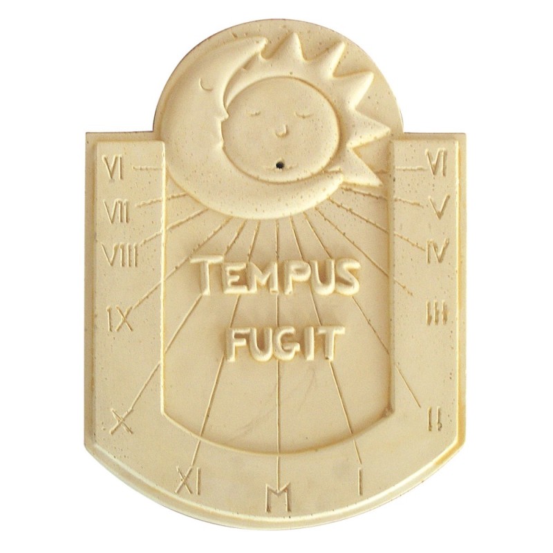 Cadran Solaire Tempus Fugit En Pierre Ton Vieilli - HAIRIE GRANDON