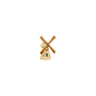 Moulin Avec Roue PM En Pierre Haut 54 cm Ton Vieilli - HAIRIE GRANDON