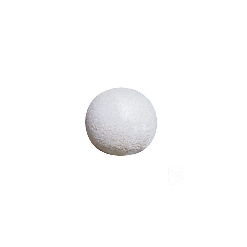 Boule blanche en pierre reconstituée - 30cm - HAIRIE GRANDON