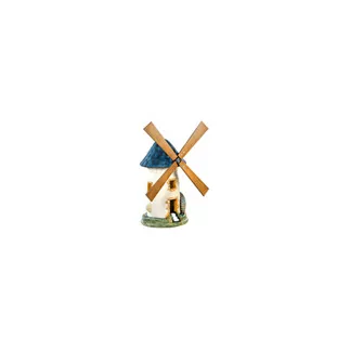 Moulin Avec Roue GM Ardoise Peint - Haut 68cm - HAIRIE GRANDON