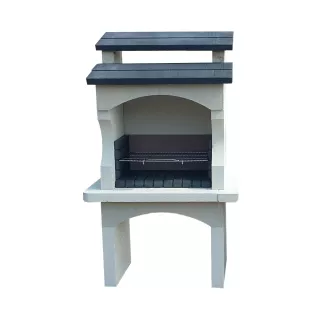 Barbecue Lezenne Ton Anthracite Avec Grille En Pierre - HAIRIE GRANDON