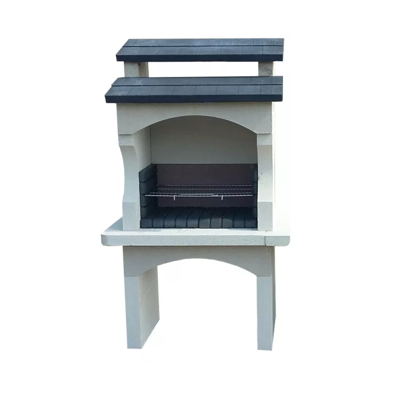 Barbecue Lezenne Ton Anthracite Avec Grille En Pierre - HAIRIE GRANDON