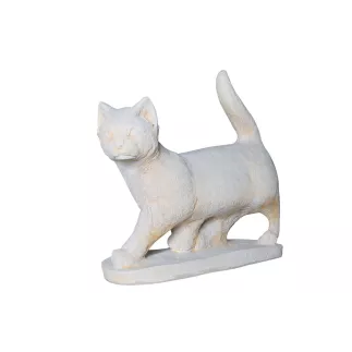 Chat Tabby XGM En Pierre Reconstitué Ton Vieilli H 59 cm HAIRIE GRANDON
