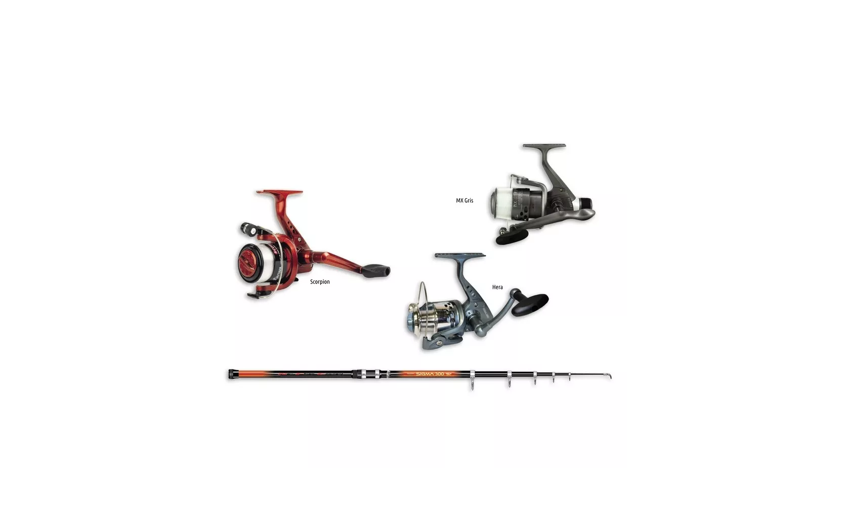 Ensemble Spinning Télescopique Truite Canne Xigow 400 cm + Moulinet HERAII 4001FD - Autain