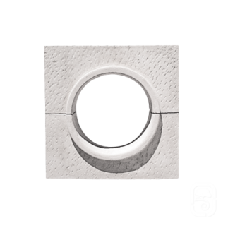 Oeil de boeuf blanc à appliquer - 80 cm - HAIRIE GRANDON