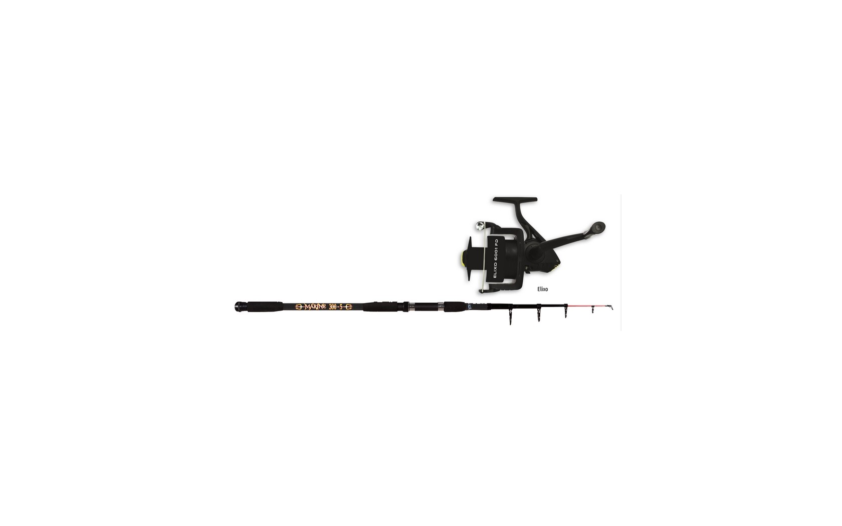 Ensemble Télescopique Mer/ Silure / Canne Marine 350 cm + Moulinet ELIXO5001FD - AUTAIN