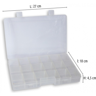 Boite De Rangement XPS015 9 Cases 27x18x4,5 cm - ADAM'S