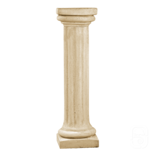 Colonne pierre patinée chapiteau carré - 104 cm - HAIRIE GRANDON