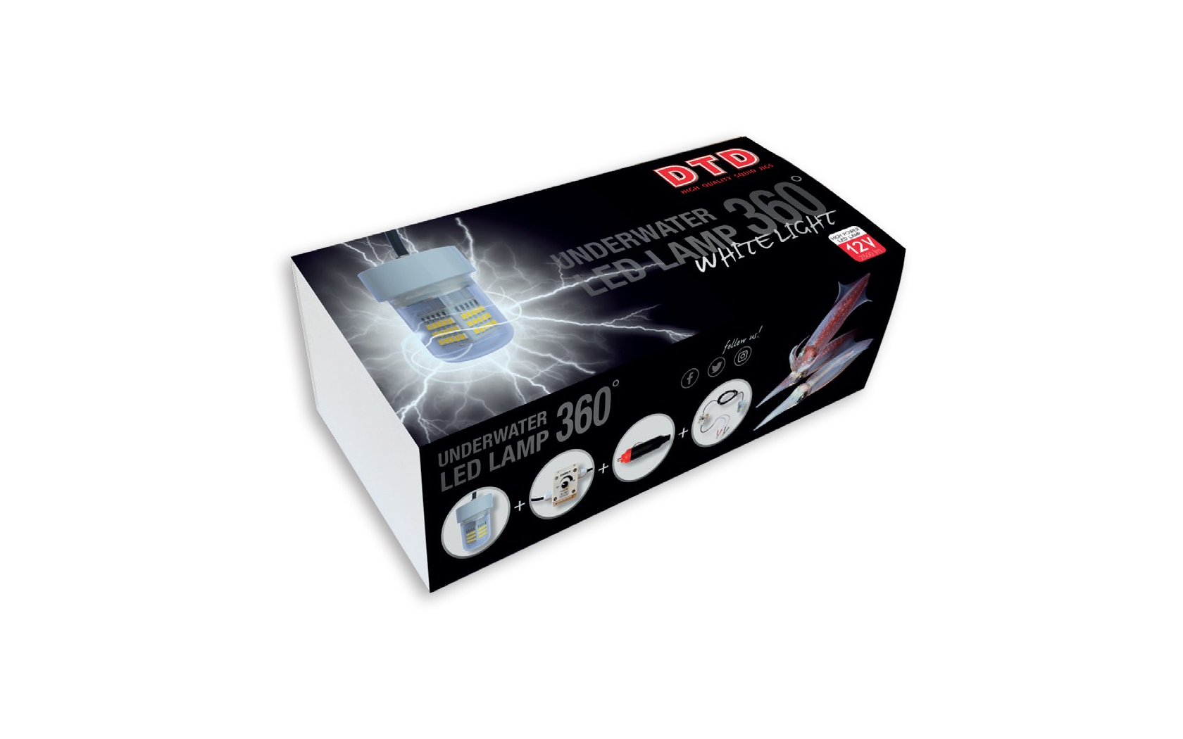 Lampe Led 360° Profi Blanche DTD ( pêche des calamars)