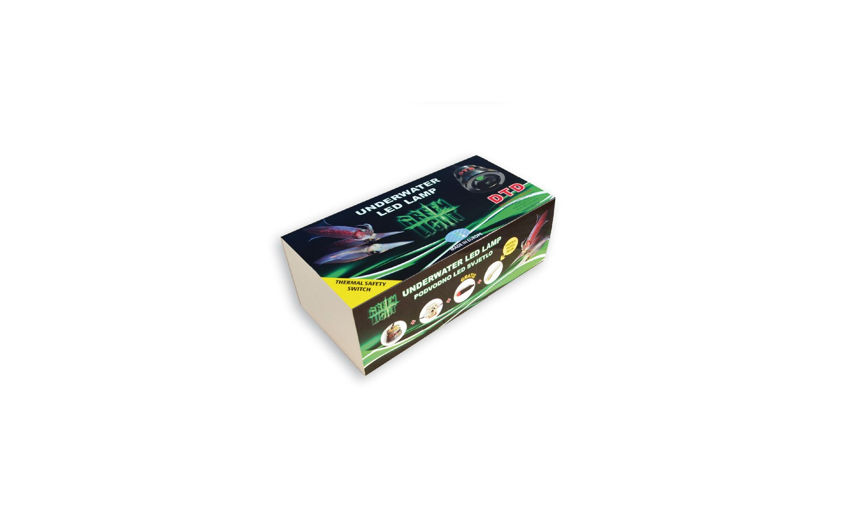 Lampe Led Profi Verte 10 w /12v  DTD ( Pêche Des  Calamars)